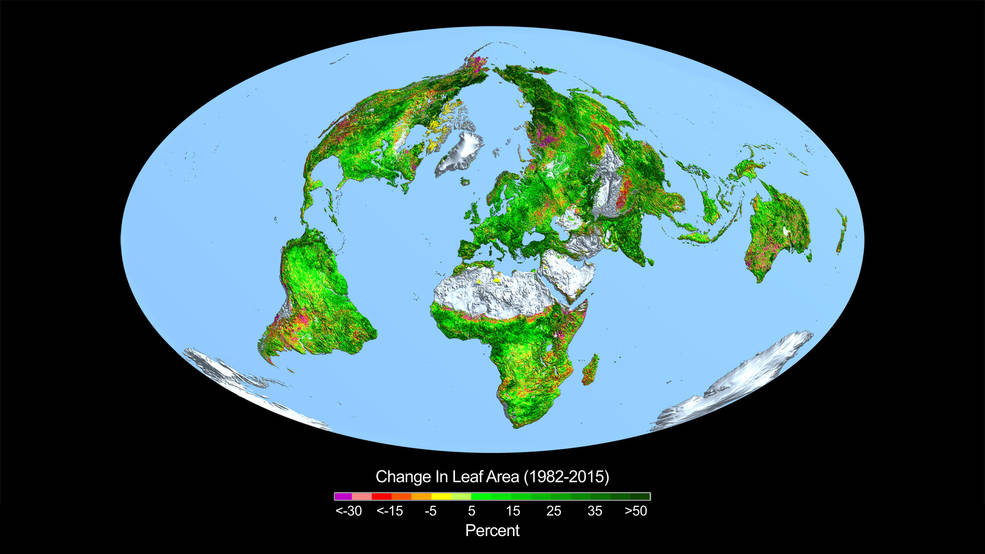 地球の緑化調査図